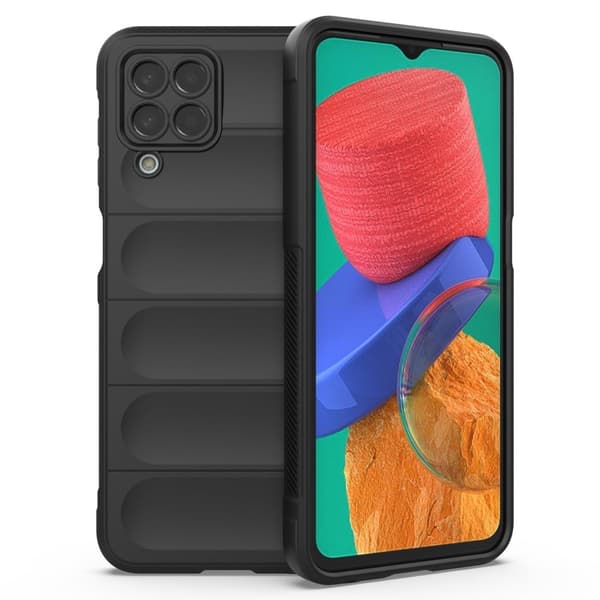 Mjukt greppformat Samsung Galaxy M33 5G skal - Svart Svart