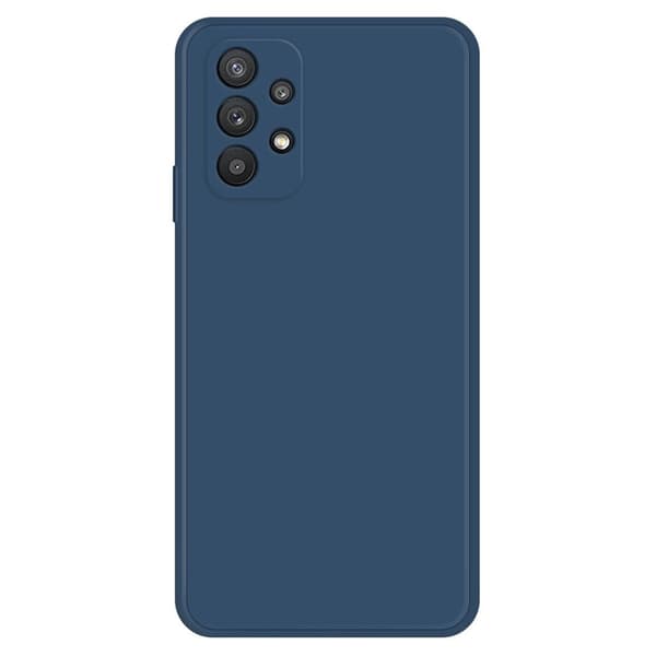 Skråt gummicover mod fald til Samsung Galaxy M32 5G - Mørkeblå Blue