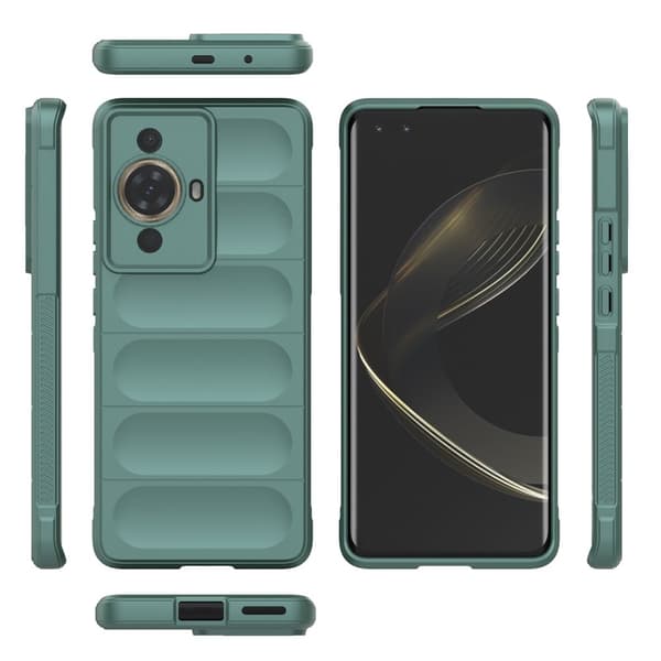 Mjukt greppformat Huawei Nova 11 Pro / Huawei Nova 11 Ultra skal - Grön Grön