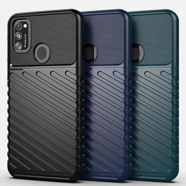 Thunder Samsung Galaxy M21 Etui - Svart Black