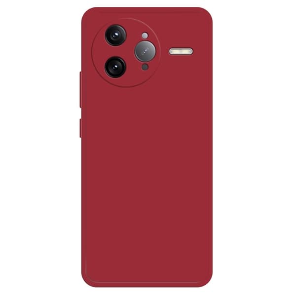 Xiaomi Redmi K80 Pro 5G Fleksibelt etui Lige kantbeskyttelse Telefoncover - Kamelia Rød Red