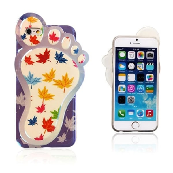 3D Foot (Färgglada Lönnlöv) iPhone 6 Skal multifärg
