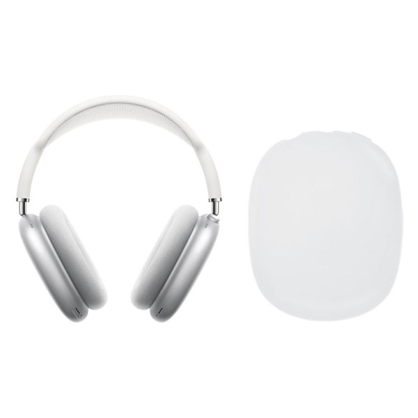 Airpods Max mjukt silikonskydd - Vit Vit