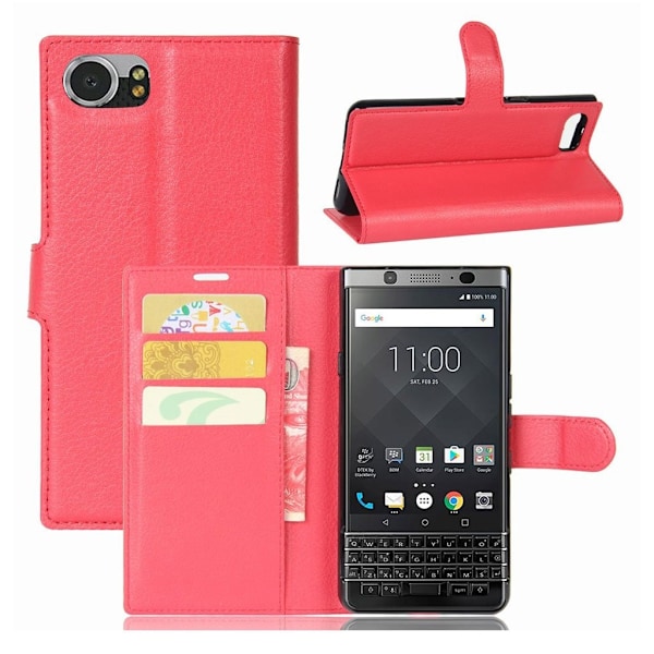 Classic BlackBerry Keyone flip kotelot - Punainen Red