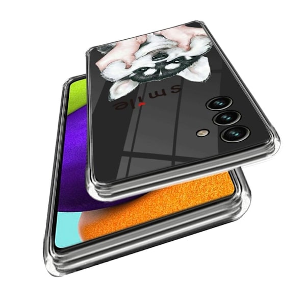 Deco Samsung Galaxy A54 Suojakotelo - Smile Husky White