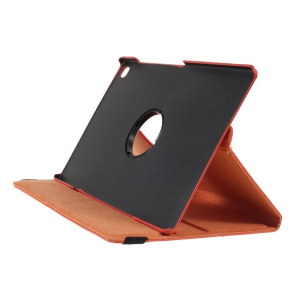 Foldbart etui med Lichi-tekstur til Samsung Galaxy Tab S6 Lite - Orange Orange