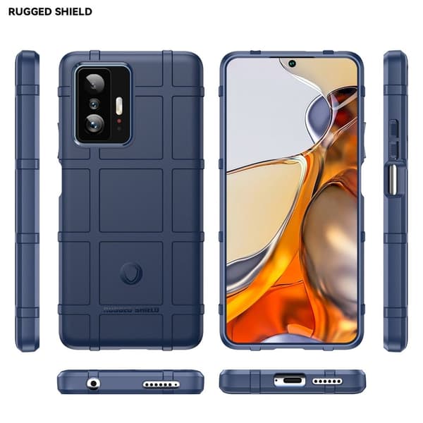 Rugged Shield Suojakotelo Xiaomi 11T / 11T Pro - Sininen Blue