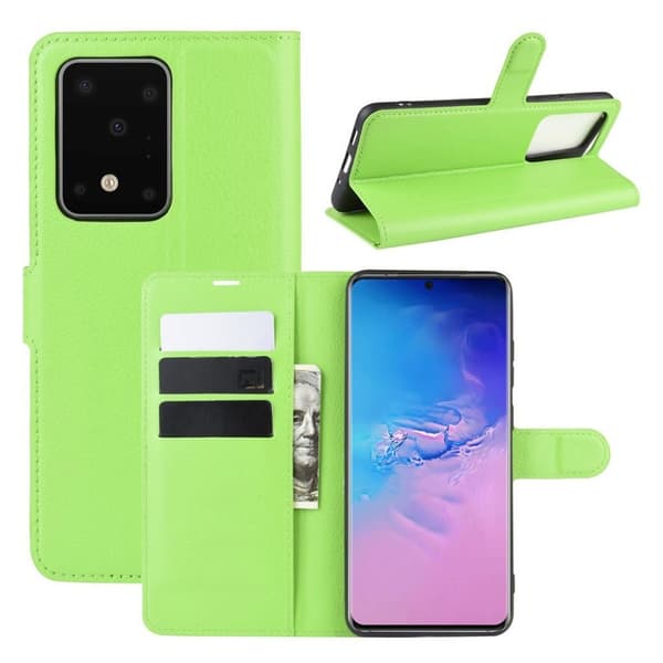 Classic Samsung Galaxy S20 Ultra flip etui - Grønn Green