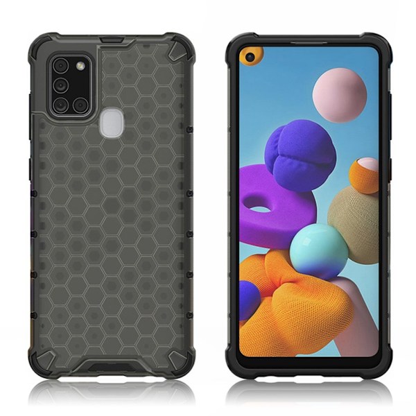 Bofink Honeycomb Samsung Galaxy A21s kotelot - Musta Black