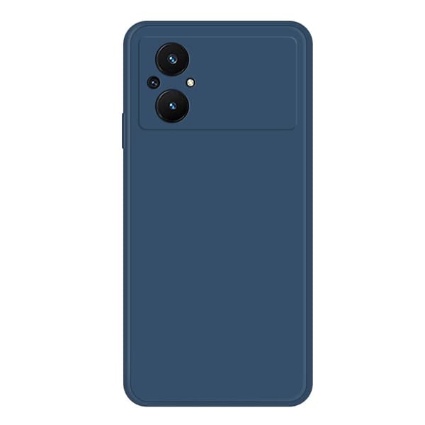 Avfaset anti-drop gummiert deksel for Xiaomi Poco M5 - Mørkeblå Blue