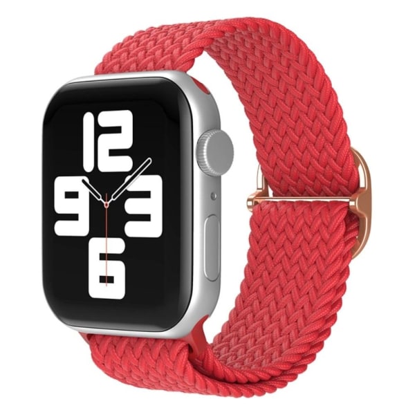 Apple Watch (45mm) nylon watch strap - Red Röd