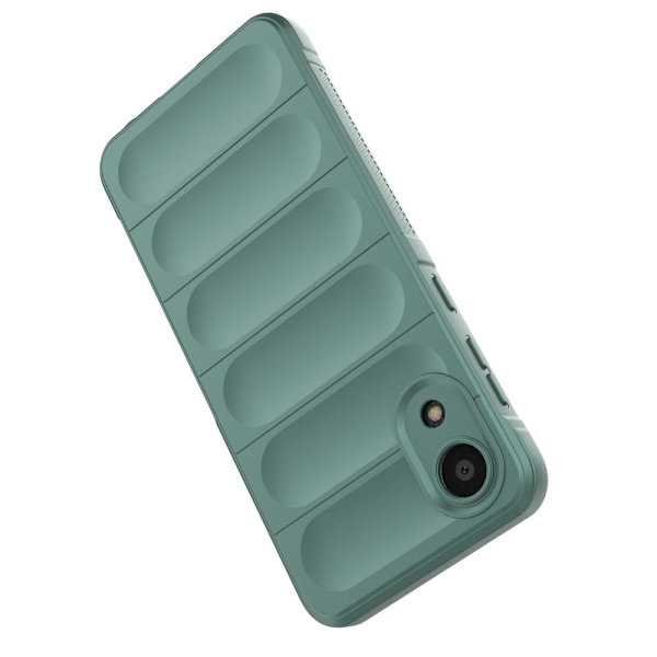 Mjukt greppformat Samsung Galaxy A03 Core skal - Grön Grön