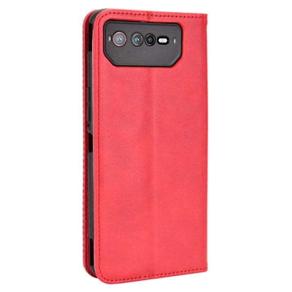 Bofink Vintage ASUS Rog Phone 6 / 6 Pro Læder Etui - Rød Red