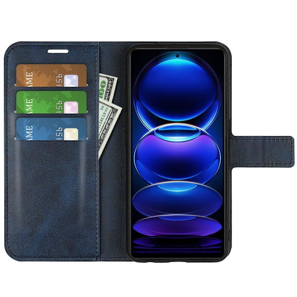 Lompakko Nahkakotelo For Xiaomi Redmi Note 12 Pro - Sininen Blue