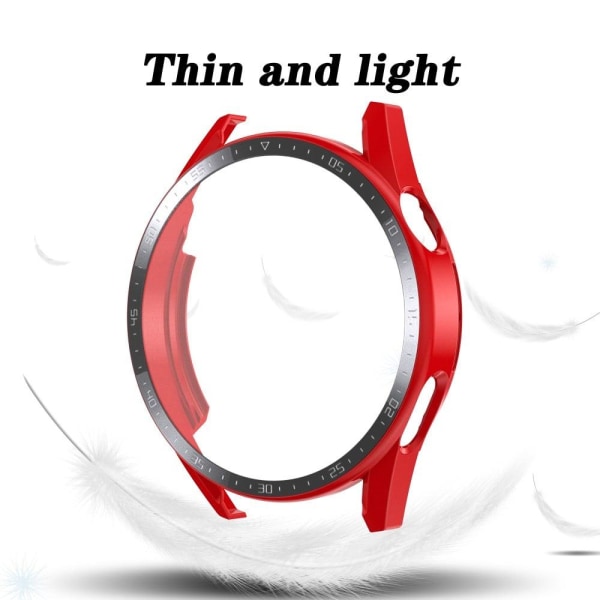 Huawei Watch GT 3 (46mm) mat cover + skive af hærdet glas - Rød Red