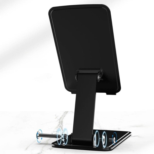 Universal aluminum alloy folding phone and tablet bracket - Silv Silvergrå