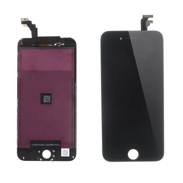 LCD skärm och digitizer med ram för Iphone 6 Plus 5.5 ikke-OEM - Svart