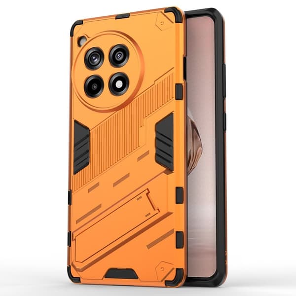Støtsikkert hybriddeksel med et moderne preg for OnePlus Ace 3 / OnePlus 12R - Oransje Orange