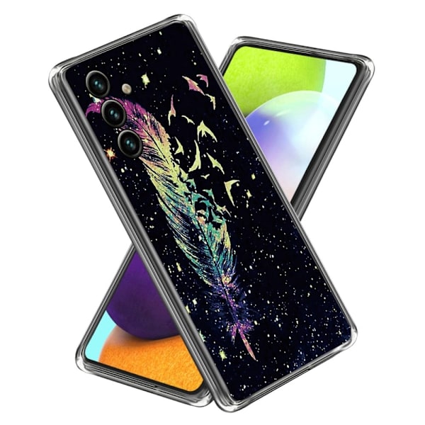 Deco Samsung Galaxy A25 deksel - Fjær Multicolor