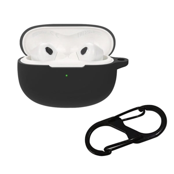 Xiaomi Buds 3T Pro silikonikotelo soljella - Musta Black