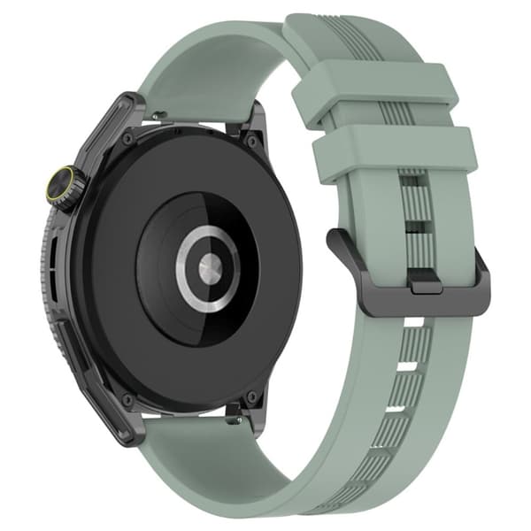 20 mm universal urrem i struktureret silikone - Grøn Green