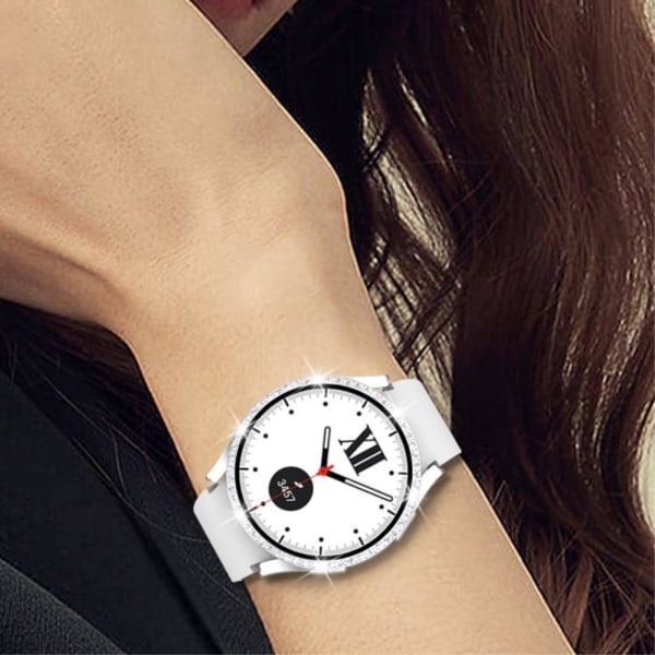 Samsung Galaxy Watch 5 (44mm) rhinestone décor cover with temper Rosa