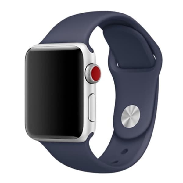 Apple Watch Series 4 40 mm klockarmband i silikon - Nattblå Blå