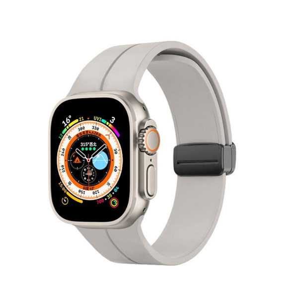 Apple Watch Series 8 (41 mm) silikonrem - Stjernelys White