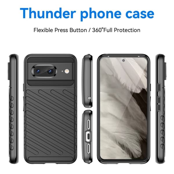 Thunder Google Pixel 8 Etui - Sort Black