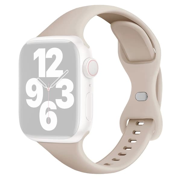 Apple Watch Series 41mm / 40mm / 38mm Silikonarmbånd - Stjernelys White