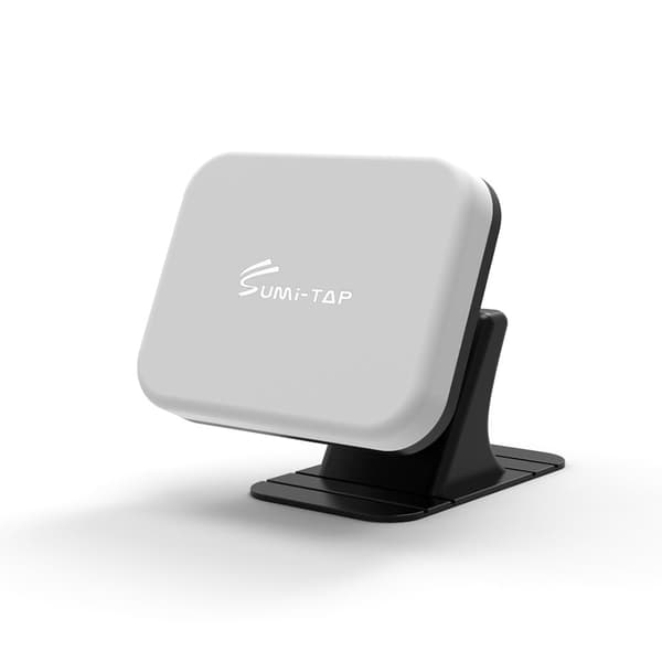 Universal firkantet, drejelig magnetisk telefonholder - Grå Silver grey