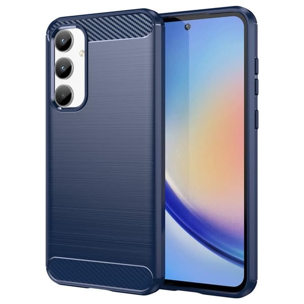 Carbon Flex Samsung Galaxy A35 skal - Blå Blå