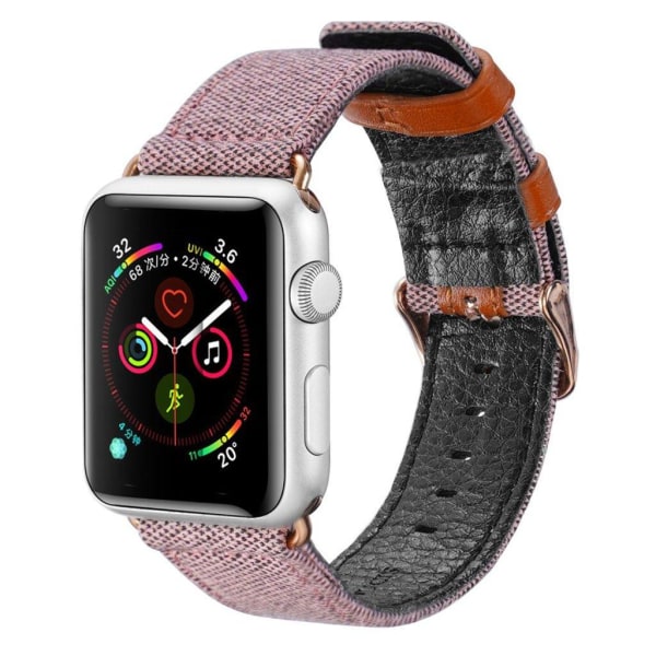 DUX DUCIS Apple Watch Series 5 40 mm klockarmband i tyg - Rosa Rosa