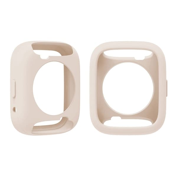 Xiaomi Redmi Watch 3 Active Silicone Strap Replacement Wrist Band with Watch Case - Ivory White White