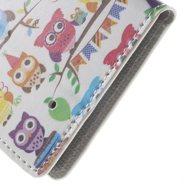 Mobergmicrosoft Lumia 950 Lær Etui - Flere Ugler Multicolor
