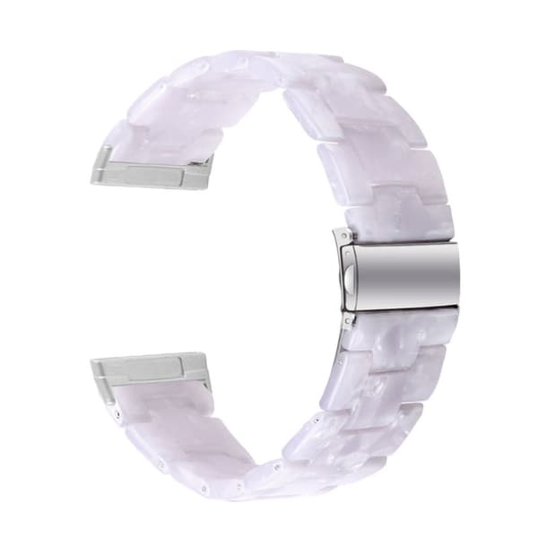 Fitbit Sense / Versa 3 klockarmband med hartspärlor - Flash Vit Vit