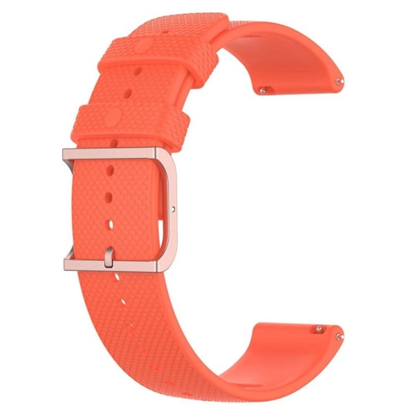 20 mm klockarmband i silikon med universell prickdesign - Orange Orange
