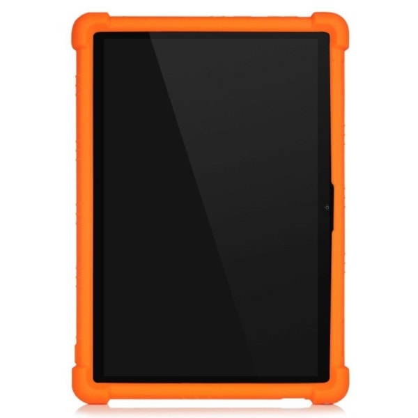 Silikoni slide-out kickstand design tapauksessa Lenovo Tab M10 FHD Plus - Oranssi Orange