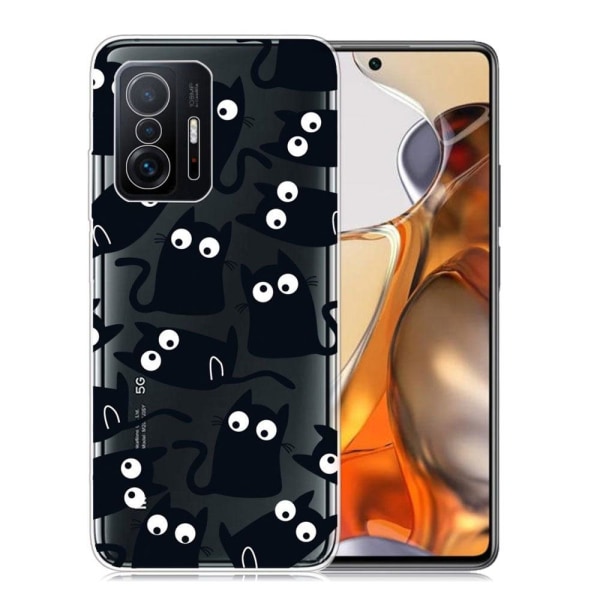 Marble Xiaomi 11T Etui - Små Katte Black