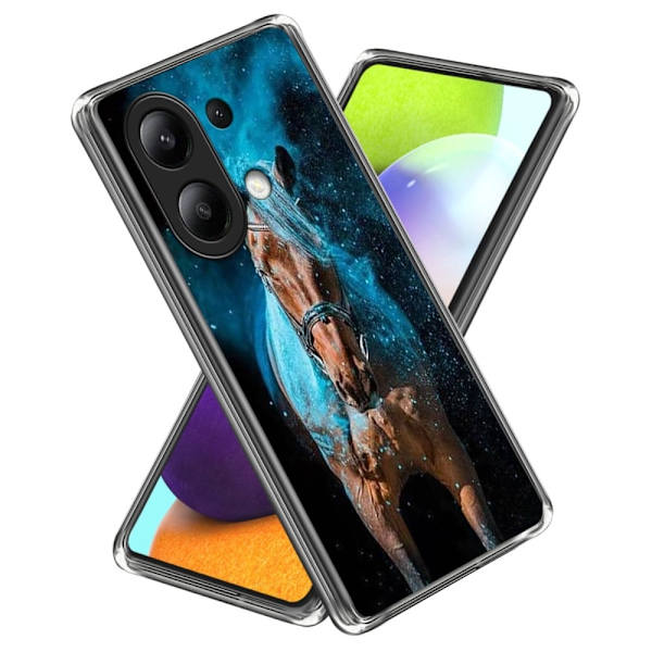 Vibe Xiaomi Redmi Note 13 4G deksel - Stil D Blue