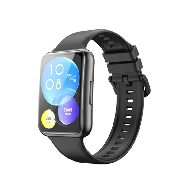 Huawei Watch Fit 2 silikone-urrem - Sort Black