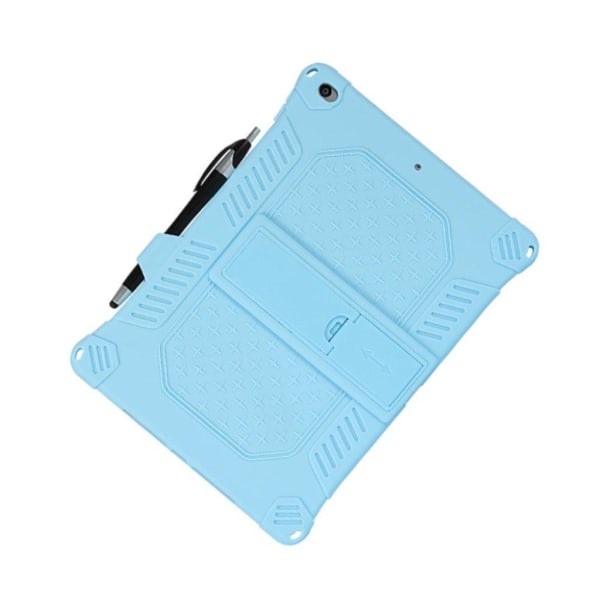 Stødsikkert, blødt silikoneetui med ophængningsline iPad 10.2 (2 Blue
