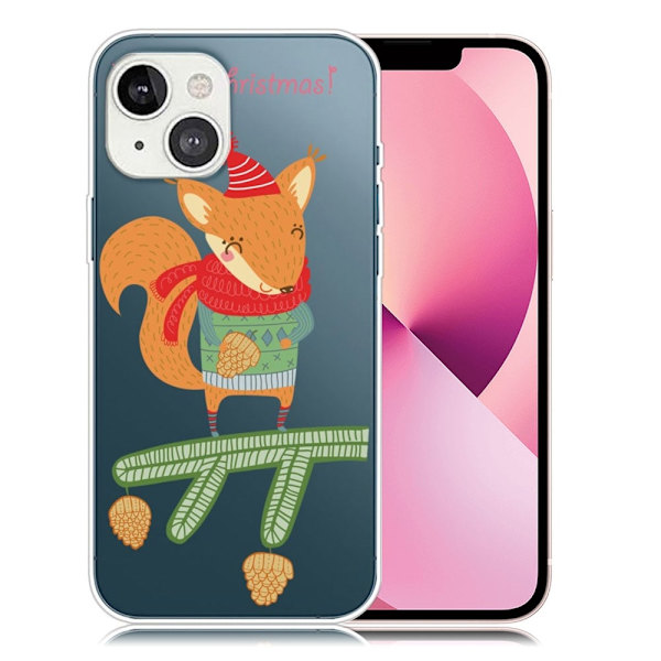 Julfodral till iPhone 13 Mini - Ekorre multifärg