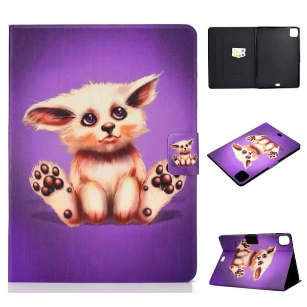 Mønstertryk Læder Stand Tablet Case iPad Pro 11-tommer (2021)/Air (2020)/Air (2022) - Abyssinerkat Multicolor