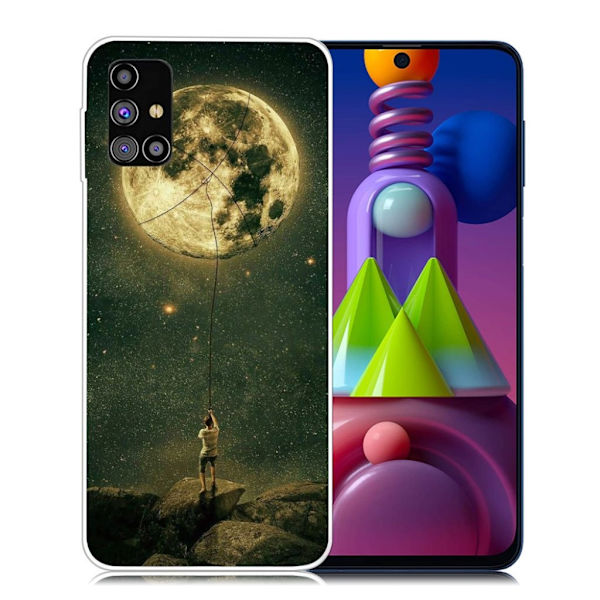 Deco Samsung Galaxy M51 Etui - Måne Orange