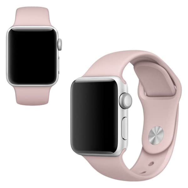 Apple Watch Series 5 40mm single farve silikone Urrem - Lys Pink Pink