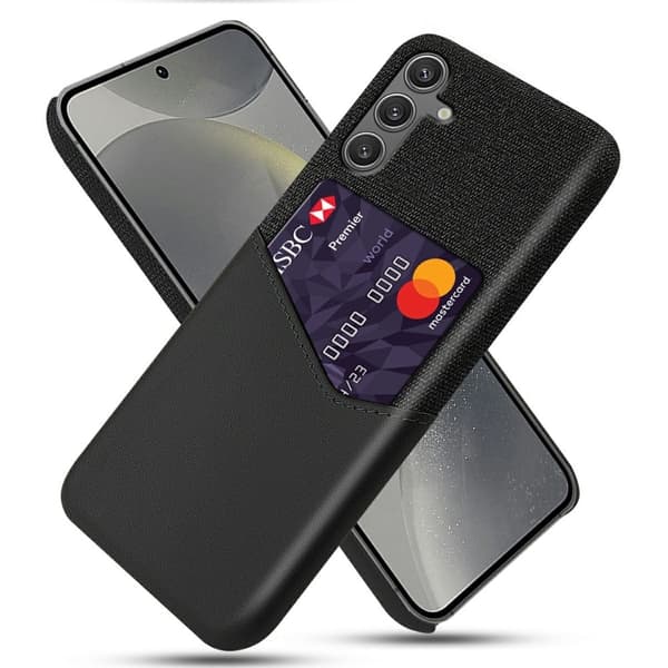 Bofink Samsung Galaxy S25 korttikotelo - Musta Black