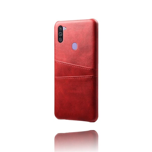 Dual Card Samsung Galaxy M11 kotelot - Punainen Red