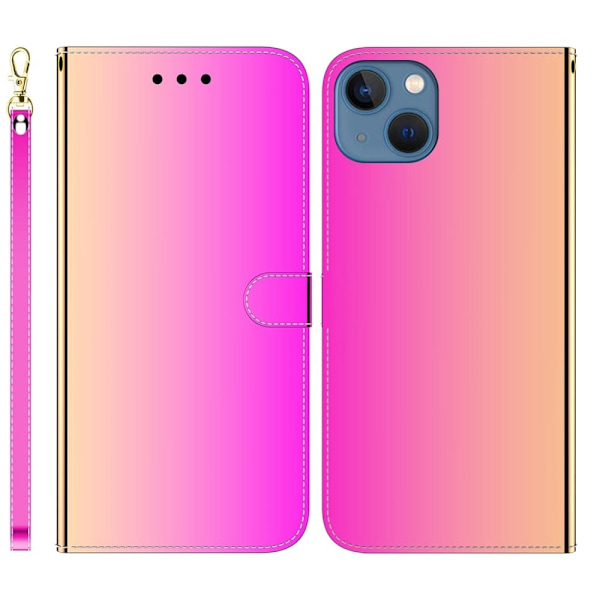 Mirror iPhone 14 flip case - Ruusu Pink