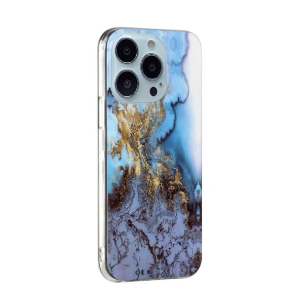 Marble design iPhone 13 Pro cover - Havvand Blå Blue